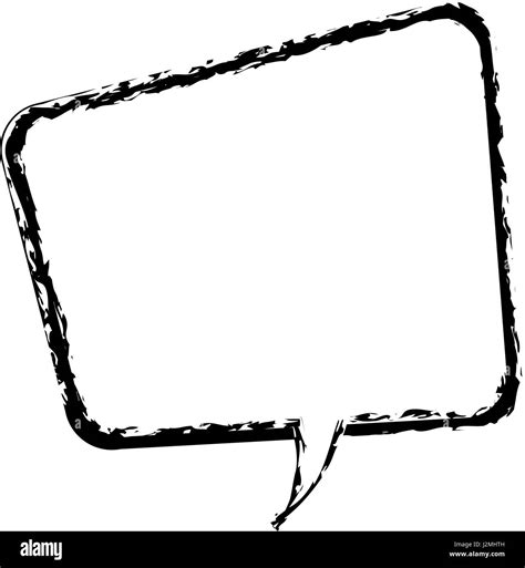 Comic Speech Bubble Talking Communication Sketch Stock Vector Image