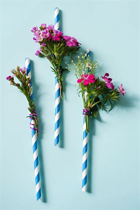 Flower Straws A Subtle Revelry Flower Cafe Crafts Floral Straws