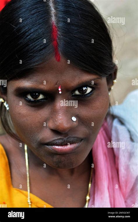 Portrait Of A Beautiful Indian Woman Taken In Kolkata India Stock