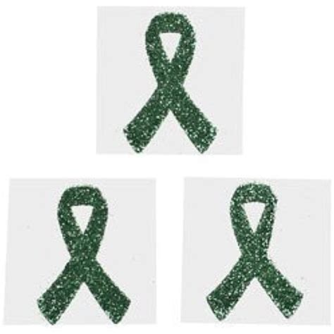 Green Awareness Ribbon Tattoo Stickers By Fx Awareness Ribbons