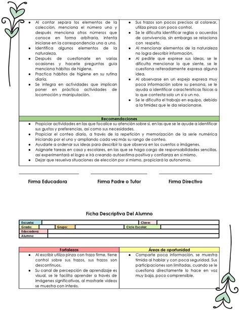 Ficha Descriptiva Del Alumno Docx Alumno Educacion Secundaria Fichas