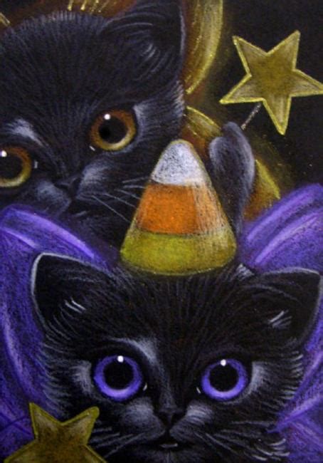 Black Fairy Kitten Cats Candy Corn Hat By Cyra R