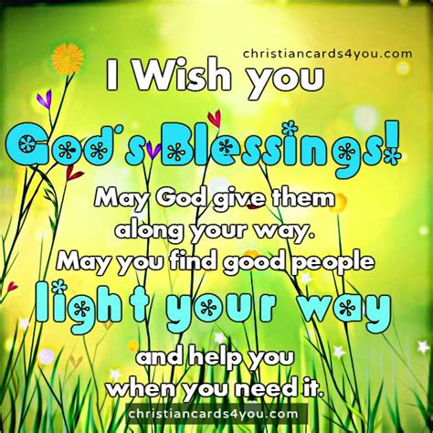 I Wish You Gods Blessings Christian Quotes Christian Cards For You