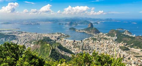 Panorama In Rio De Janeiro Brasilien Stockfoto Bild Von Christus