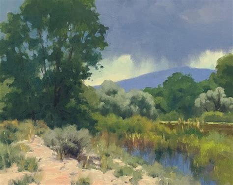 Richard Abraham Approaching Storm Oil 11 X 14 Southwest Art