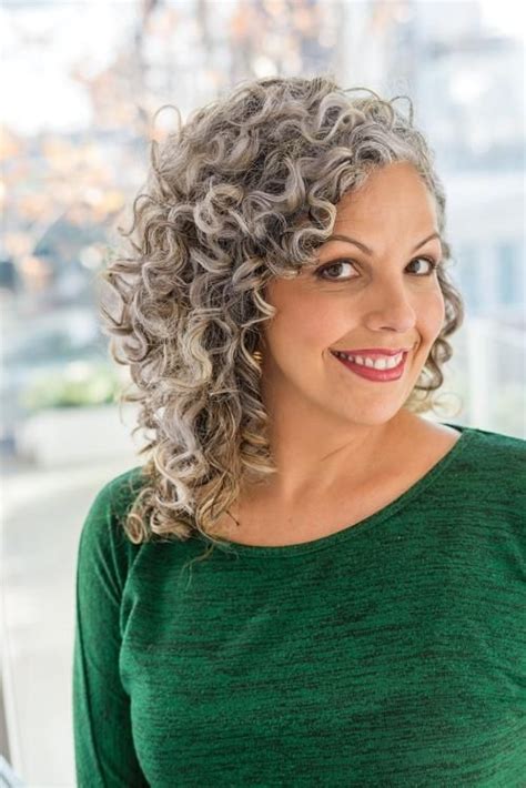 Going Gray Find Beauty In A Natural Look Grey Curly Hair Curly Hair
