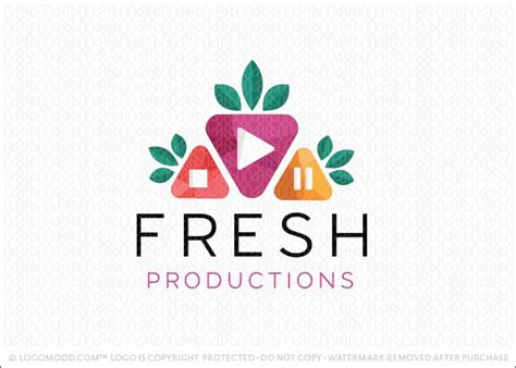 Fresh Production Fruit Buy Premade Readymade Logos For Sale Fruit