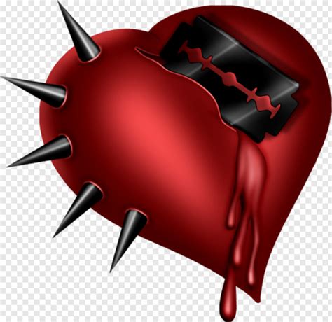 Gothic Heart Drawing Transparent Png 487x473 5874119 Png Image