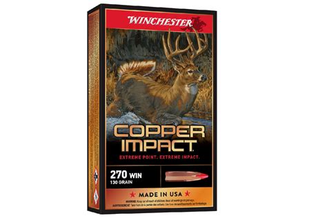 Winchester 270 Win 130 Gr Extreme Point Copper Impact 20box For Sale