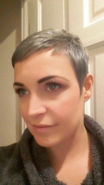 My Blue Gray Pixie Short Hair Cuts For Women Short Hair Styles Chemo