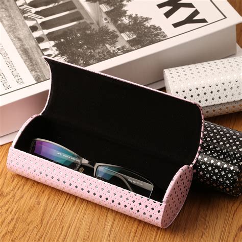 Hard Glasses Case Spectacle Box Eyeglasses Case For Women Iron Sheet Optical Bag Myopia Box Oval