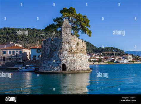 Seashore Fortress Of Nafpaktos Greece Stock Photo Alamy