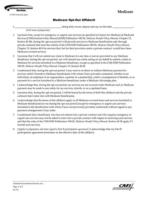 Medicare Opt Out Form Pdf - Fill Online, Printable, Fillable, Blank