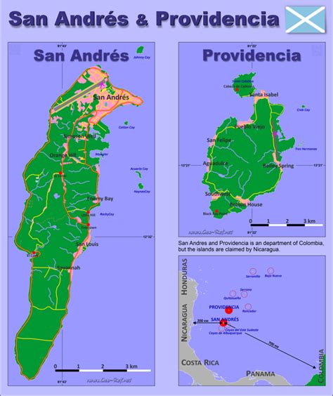 Map San Andrés And Providence Popultion Density By Administrative Division