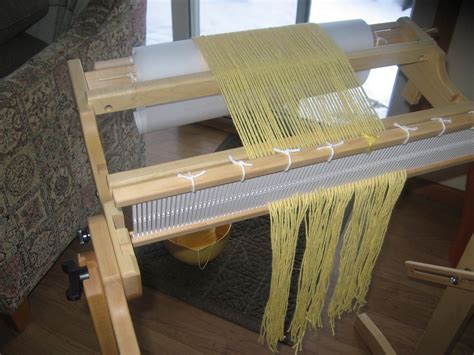 Warping The Loom Rigid Heddle Weaving Loom Fabric Frame
