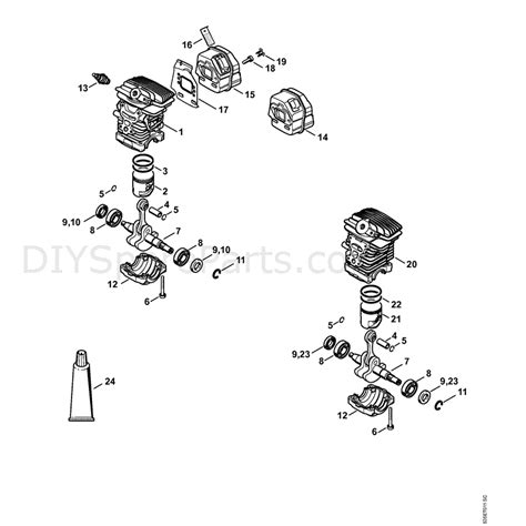 Stihl Ms 211 Chainsaw Ms211 2 Mix Parts Diagram Cylinder