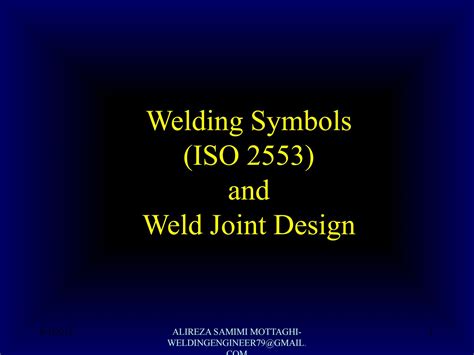 Iso 2553 Weld Symbols