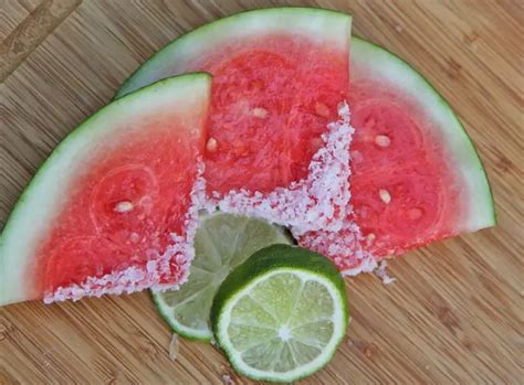 Margarita Soaked Watermelon Slices Recipe Recipe In 2020 Watermelon