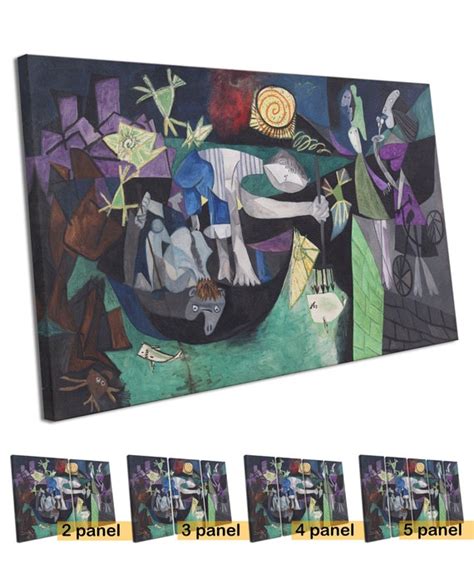 Pablo Picasso Canvas Print Night Fishing At Antibes Pablo Etsy