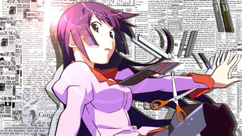 Pale Purple Hair Watanabe Akio Anime Anime Girls Monogatari Series