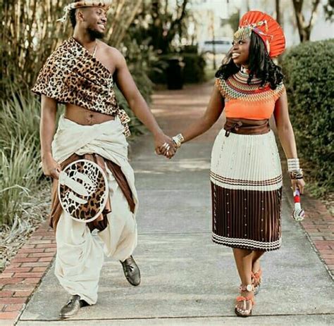 Clipkulture Couple In Zulu Traditional Attire For Lobola