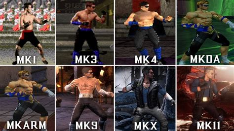 Mortal Kombat Johnny Cage Graphics Evolution P FPS YouTube