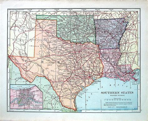 Map Of Texas Arkansas Oklahoma And Louisiana Business
