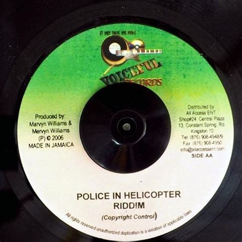various artists “police in helicopter” riddim lyrics and tracklist genius