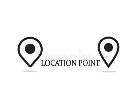 Location Point Logo Template Vector Icon Illustration Stock Vector