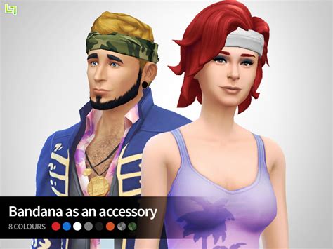 My Sims 4 Blog Edited Accessory Bandana For Males And Females By