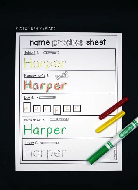 Name Activities For Kindergarten Kindergarten