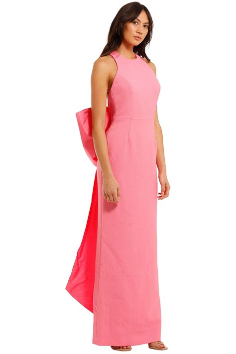Hire Montez Gown In Light Pink Rebecca Vallance Glamcorner