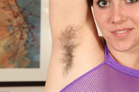 Girl In Bodystocking Showing Off Hairy Armpits