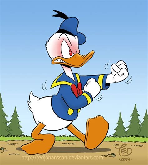 Donalds Fighting Mode By Tedjohansson On Deviantart Duck Cartoon