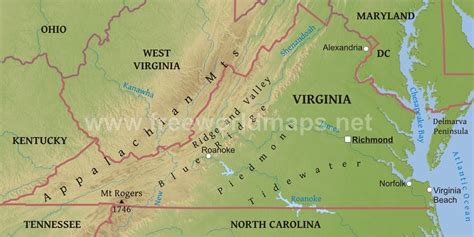 Geographical Map Of Virginia Map Of Western Hemisphere