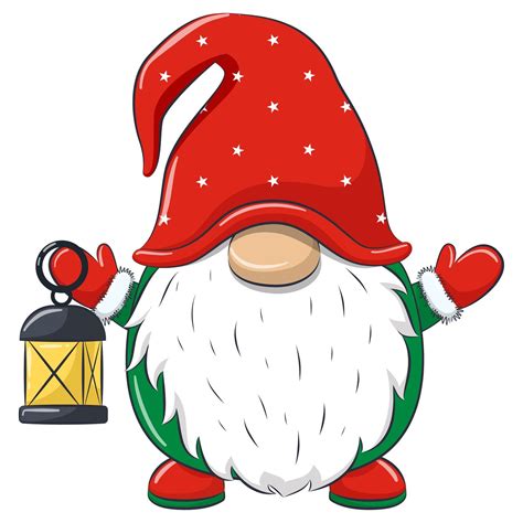 Christmas Gnome Clipart Eps Png Jpeg Nordic Gnome New Year Etsy