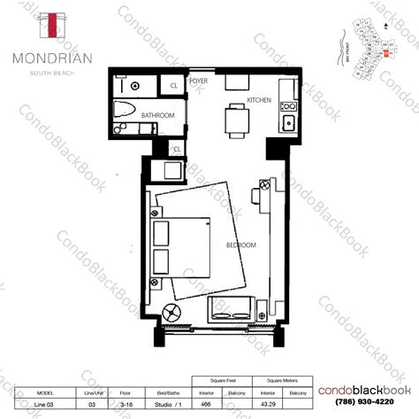 Mondrian Unit #503 Condo in South Beach - Miami Beach Condos