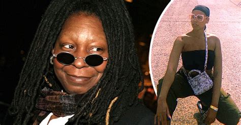 Whoopi Goldbergs Granddaughter Jerzey Flaunts Glowing Skin In Tiny Tube Top And Sunglasses In New