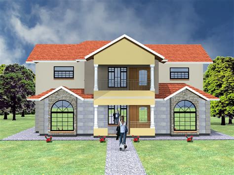 4 Bedroom Maisonette House Plans Kenya