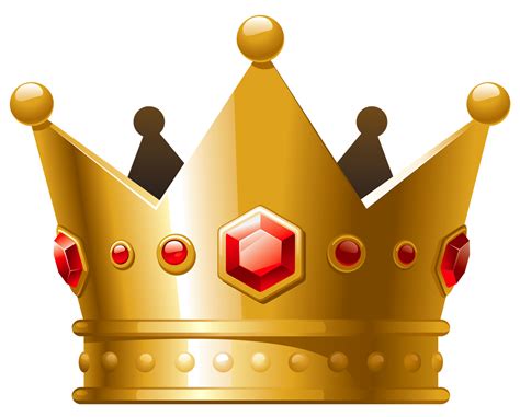 Gold Crown With Red Diamonds Png Clipart Crown Png Crown Clip Art