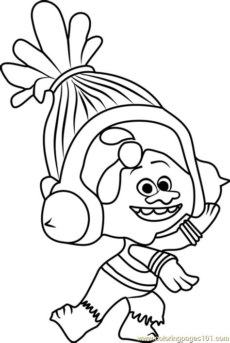 Dj Suki Trolls Para Colorear Poppy Coloring Page Cartoon Coloring