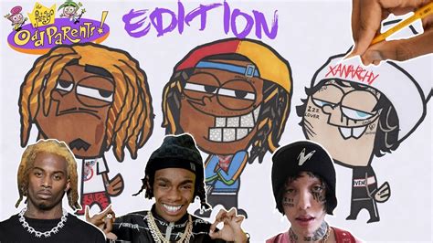 Draw Rappers As Cartoons Ynw Melly Playboi Carti Lil Xan S1 Ep7