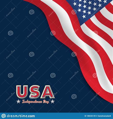 Vector Illustration Of Independence Day United States America National