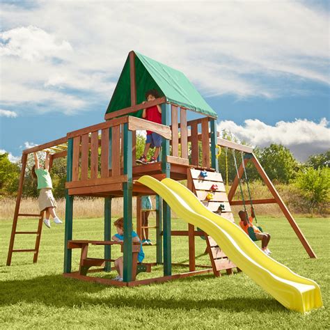 Swing N Slide Chesapeake Wood Complete Play Set Toys