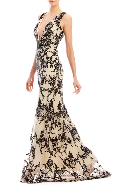 Fancy Flowers Gown Nicole Miller Dresses Printed Gowns Designer Dresses