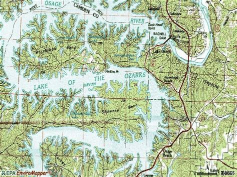 Lake Of The Ozarks Map With Cove Names Maping Resources