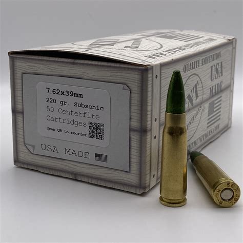 Tnt Munitions 762x39 220 Gr Subsonic Ammunition