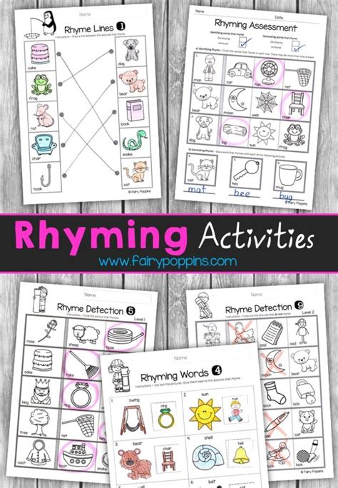 Rhyming Activities | Fairy Poppins