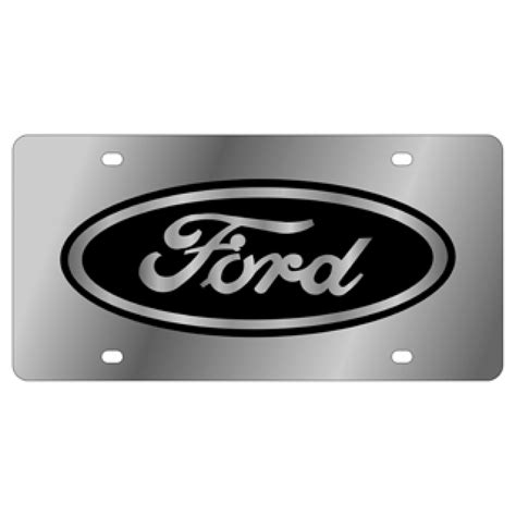 HossRods.com | Ford Motor Company License Plate - Stainless Style | Hot Rod Accessories, Garage