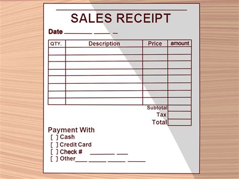 How To Write A Receipt Steps With Pictures Wikihow